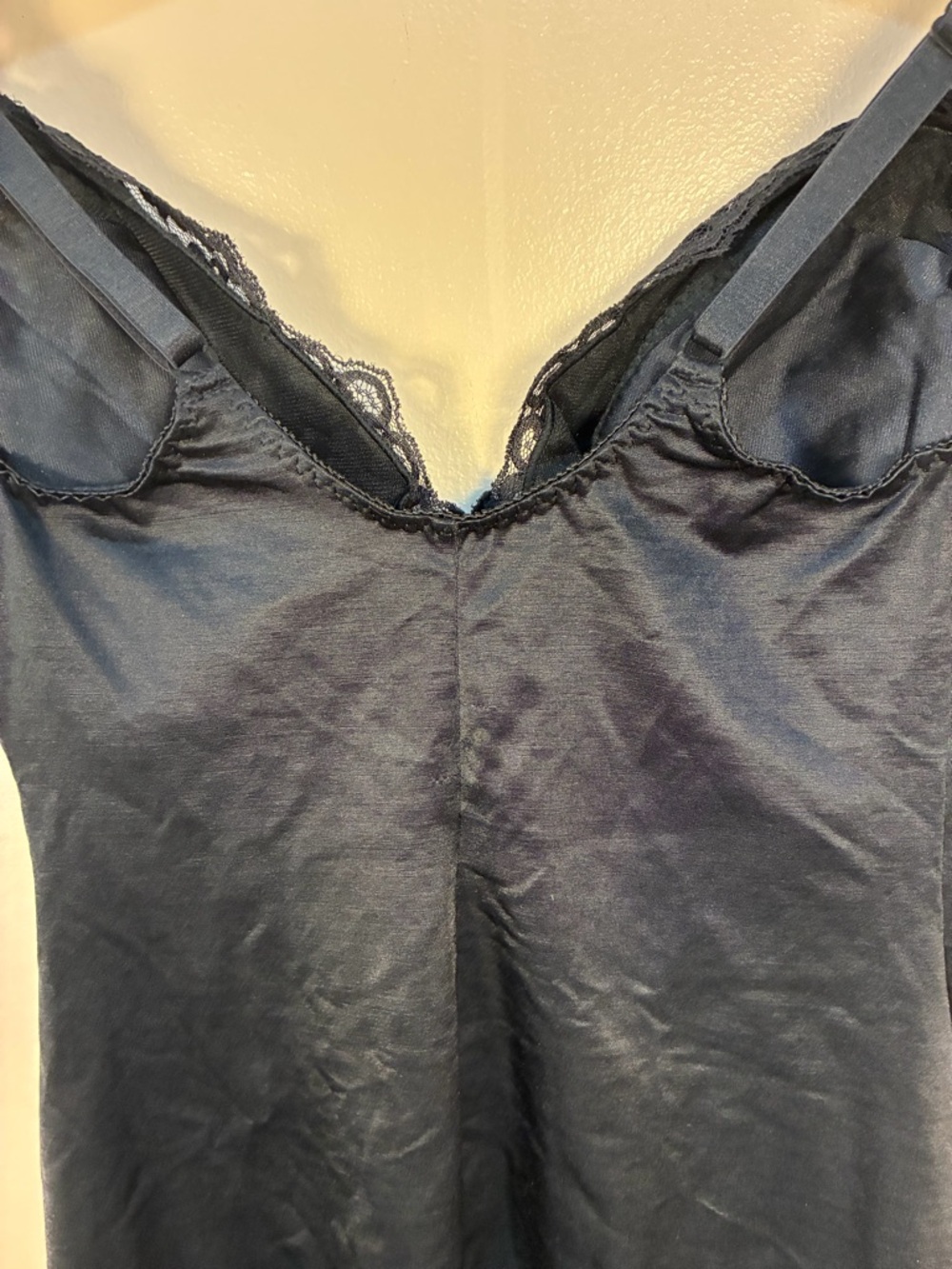 VTG 90s Victoria Secret Satin Lace Shaping Slip - Picture 3 of 11